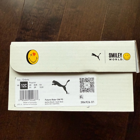 Puma limited 50 edition Smiley world child shoes size 12C Unisex - Picture 11 of 13